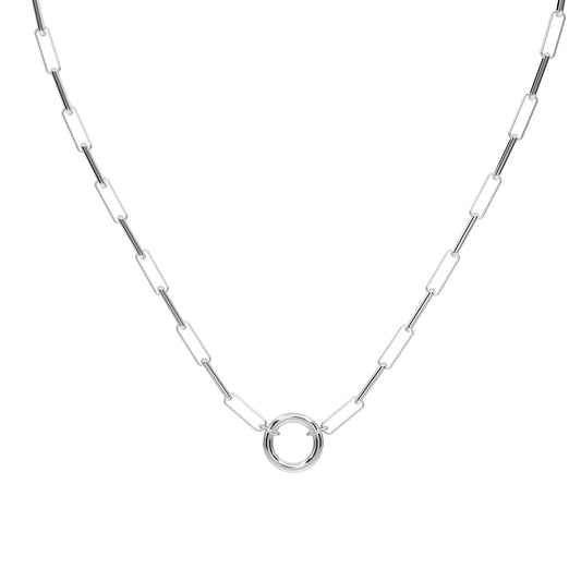 Classic Paper Chain Necklace with Connector