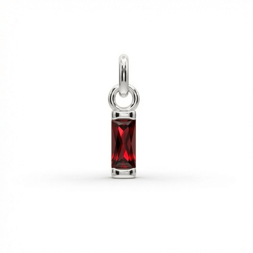 Birthstone Baguette Charm