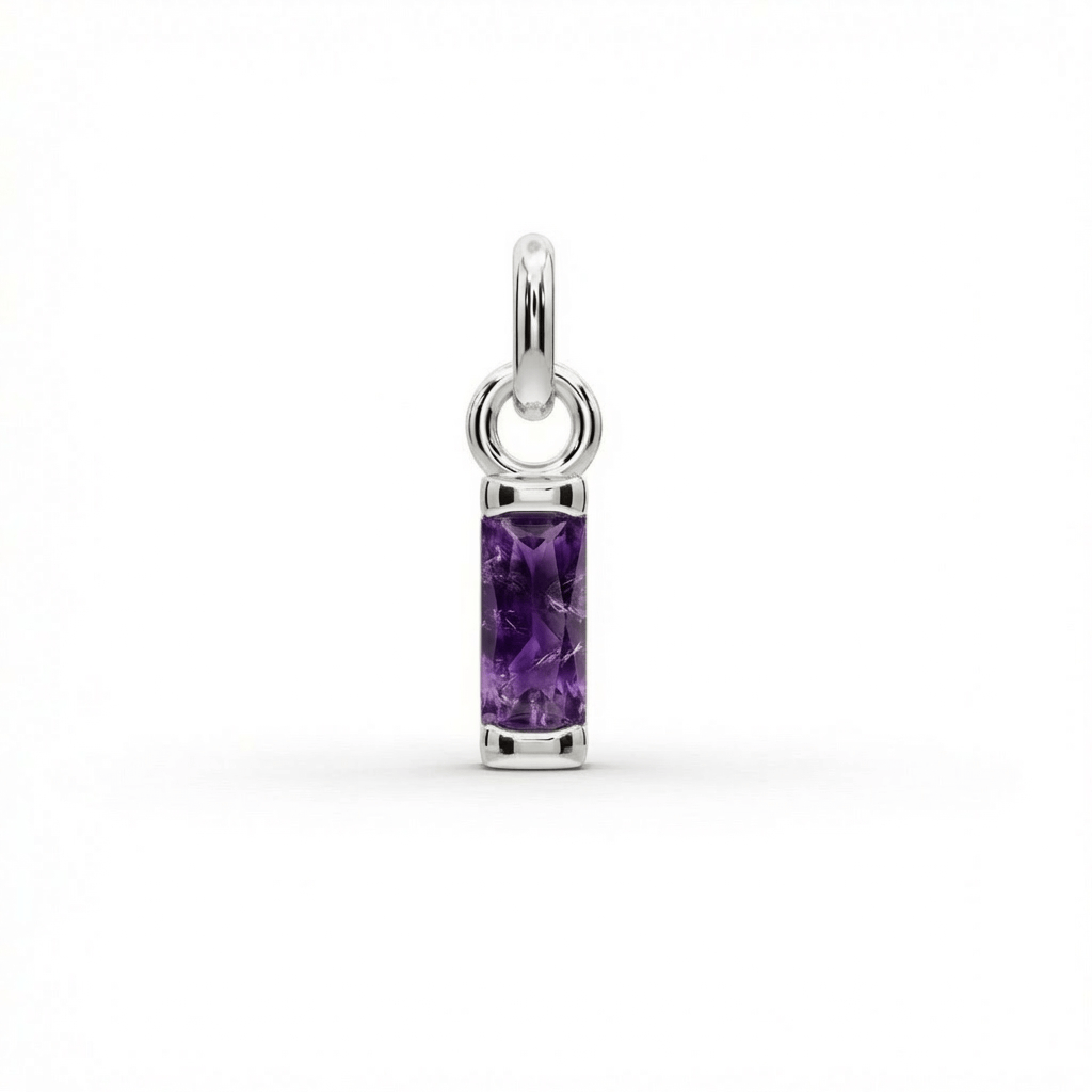 Birthstone Baguette Charm