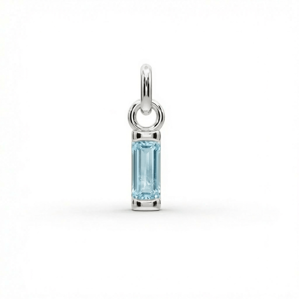 Birthstone Baguette Charm