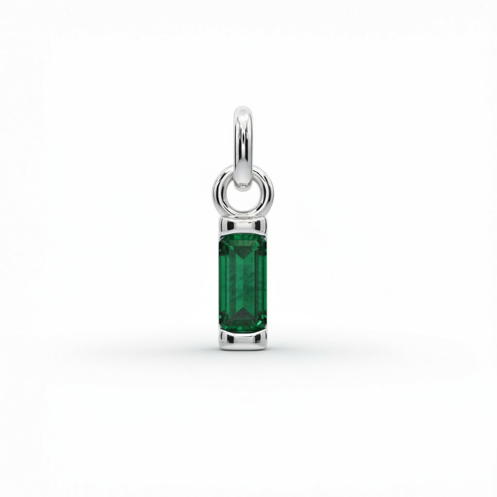 Birthstone Baguette Charm