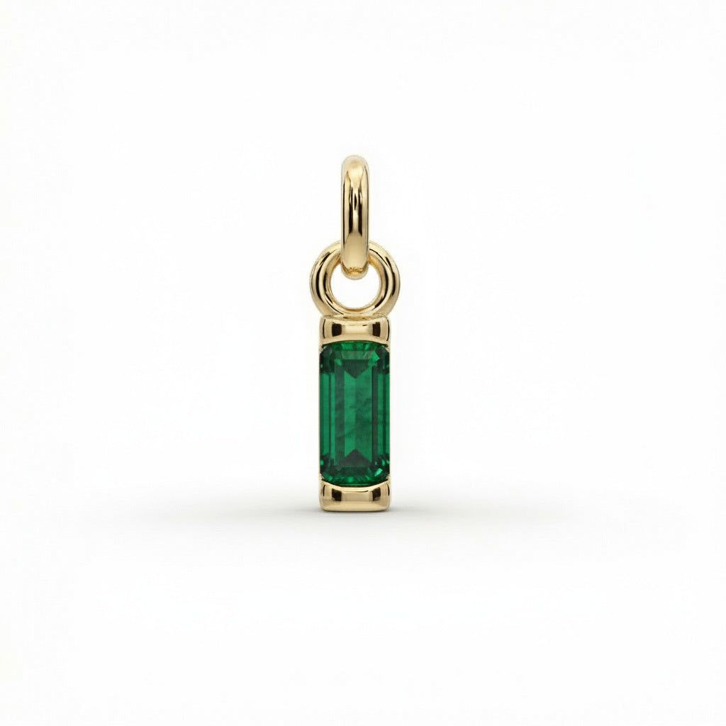 Birthstone Baguette Charm