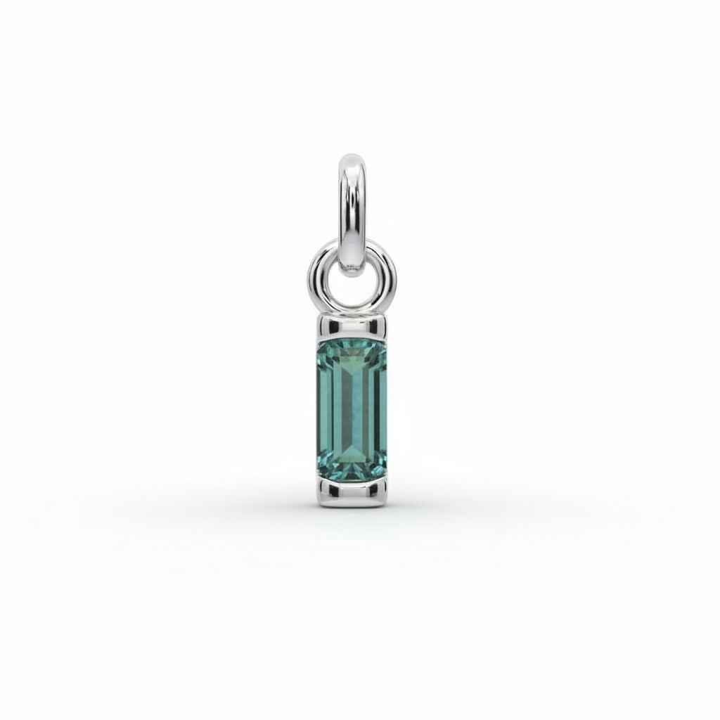 Birthstone Baguette Charm