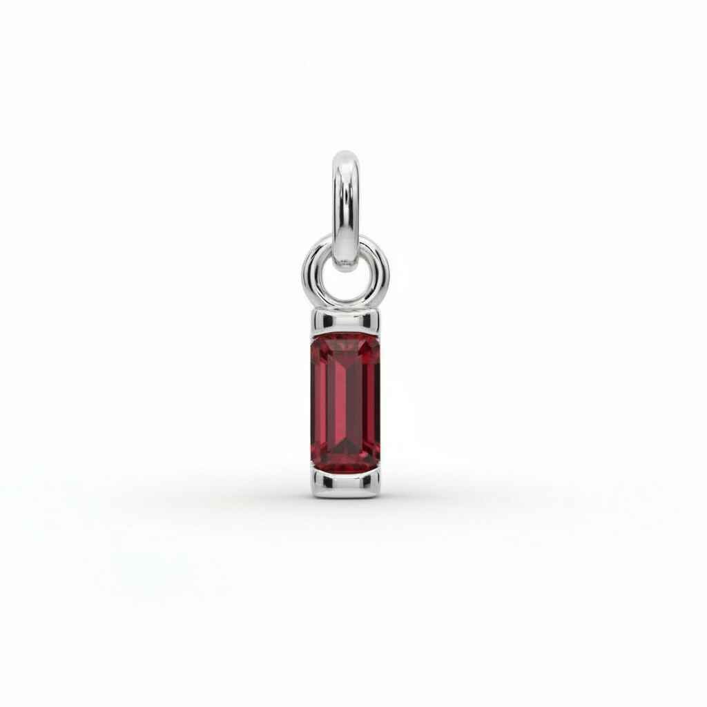 Birthstone Baguette Charm