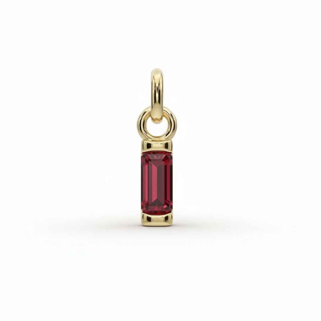 Birthstone Baguette Charm