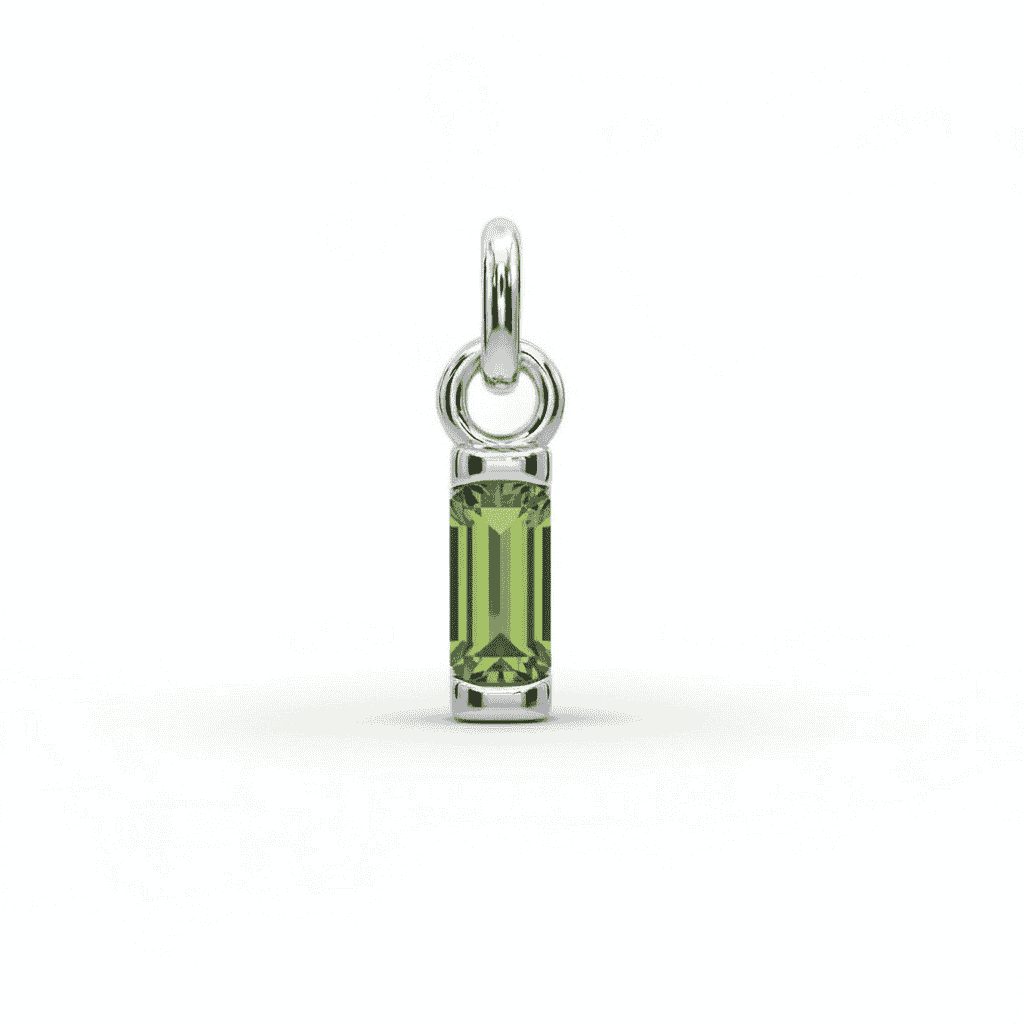 Birthstone Baguette Charm