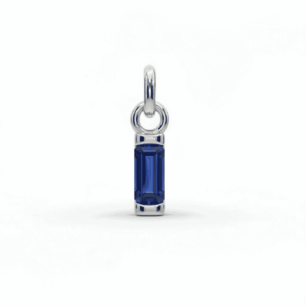 Birthstone Baguette Charm