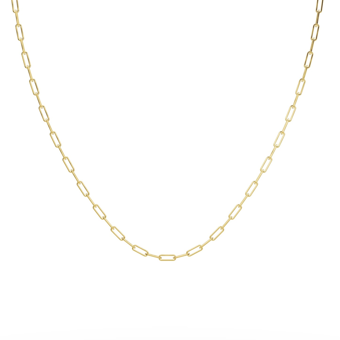 Petite Paper Clip Chain Necklace