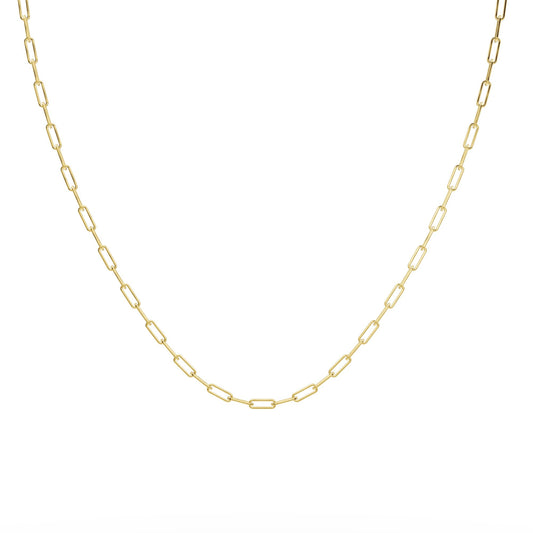 Petite Paper Clip Chain Necklace