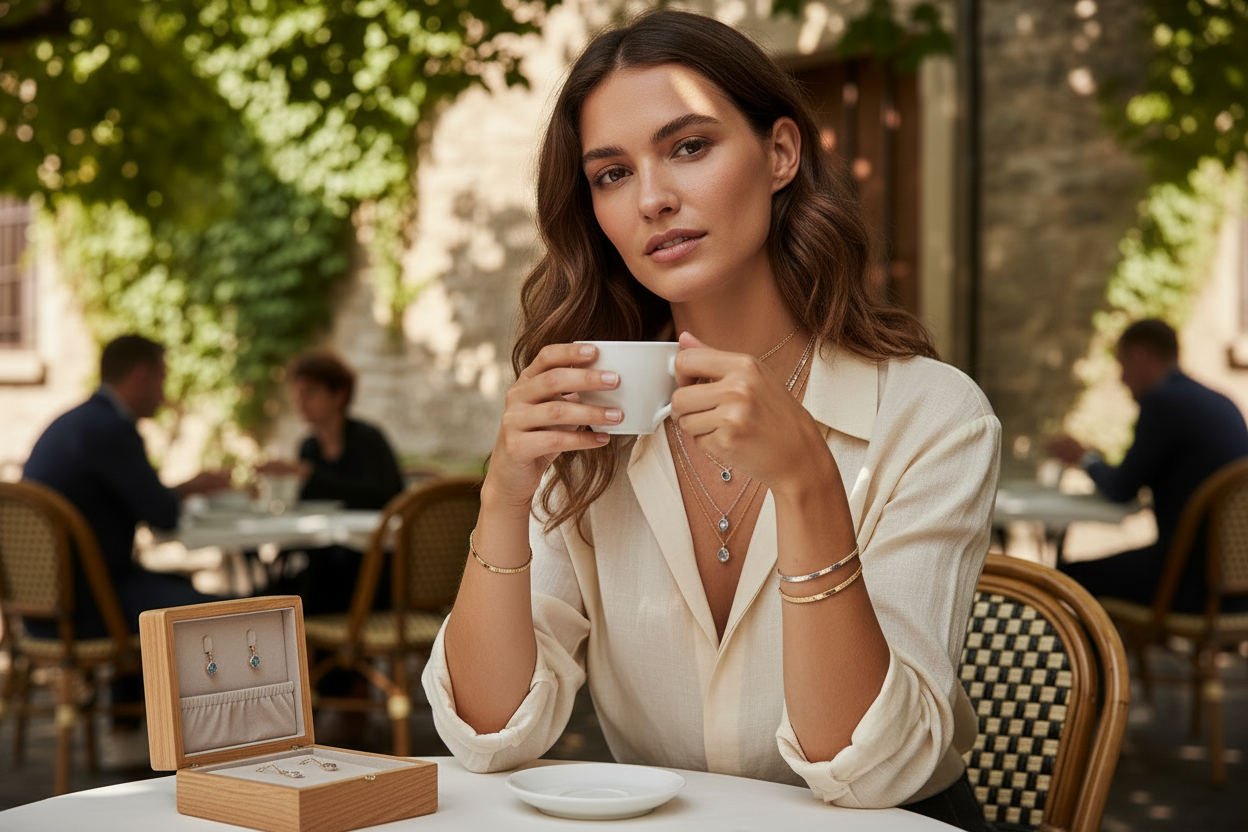 Centralized hero image for jewelry shop