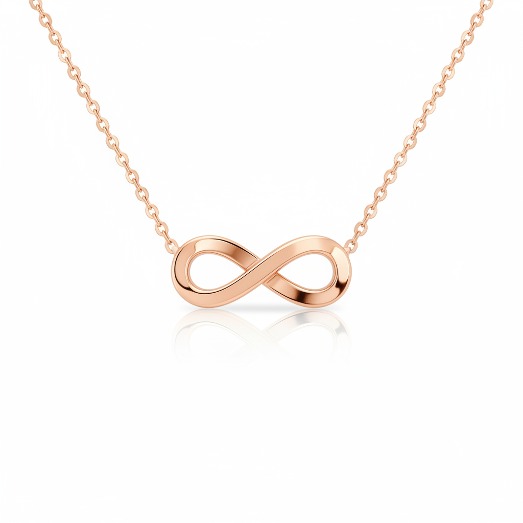 Rose Gold Infinity Necklace