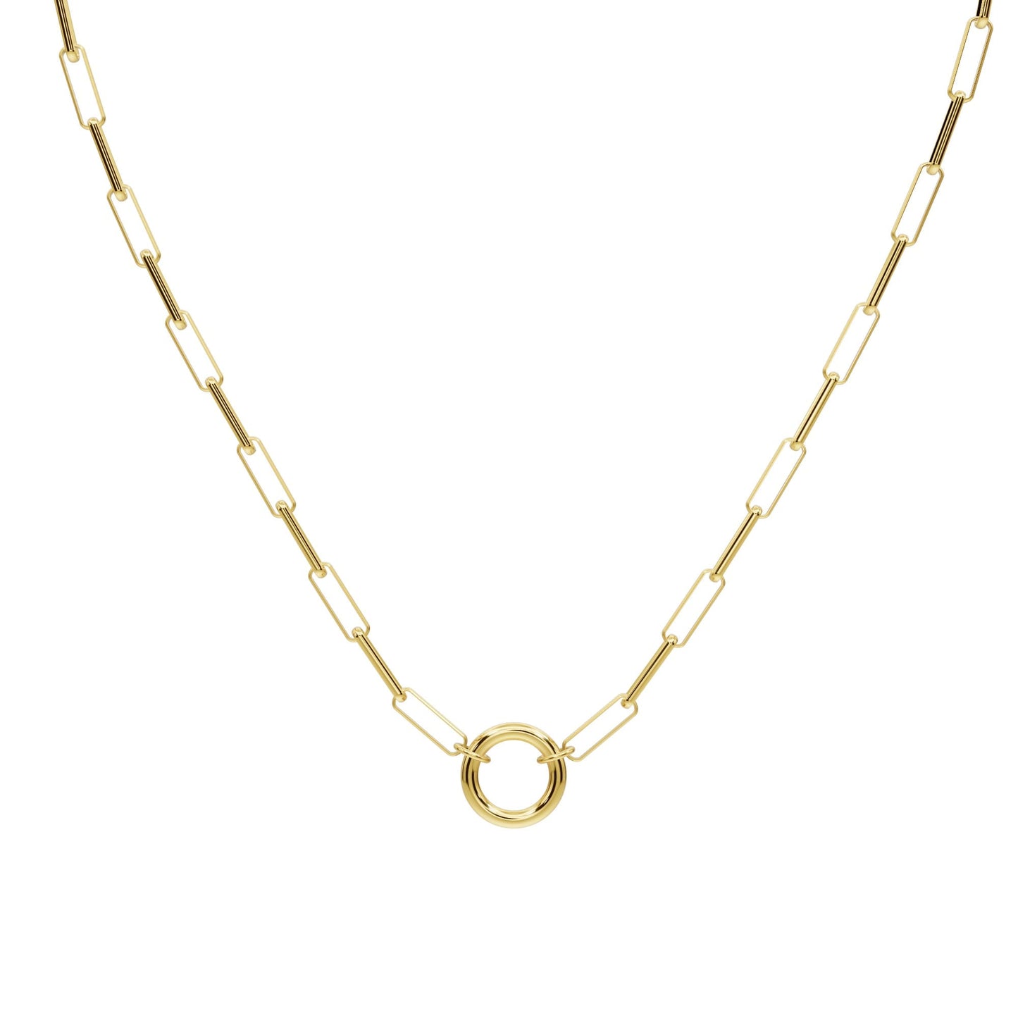 Classic Paper Chain Necklace with Connector