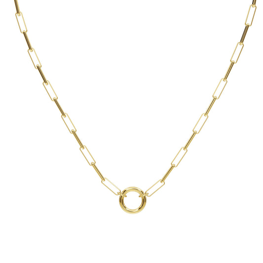 Classic Paper Chain Necklace with Connector